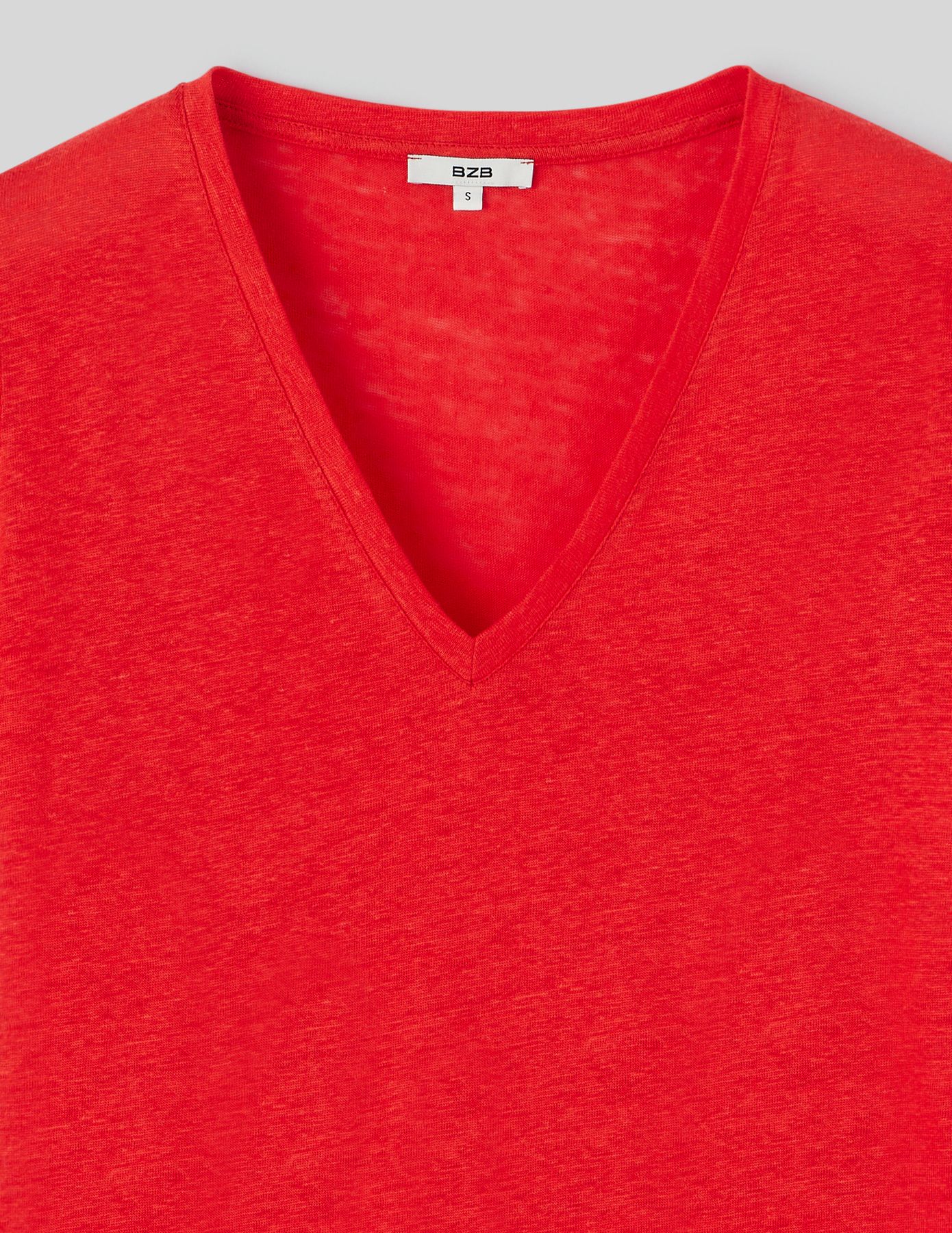T-shirt en lin uni