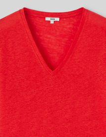 T-shirt en lin uni