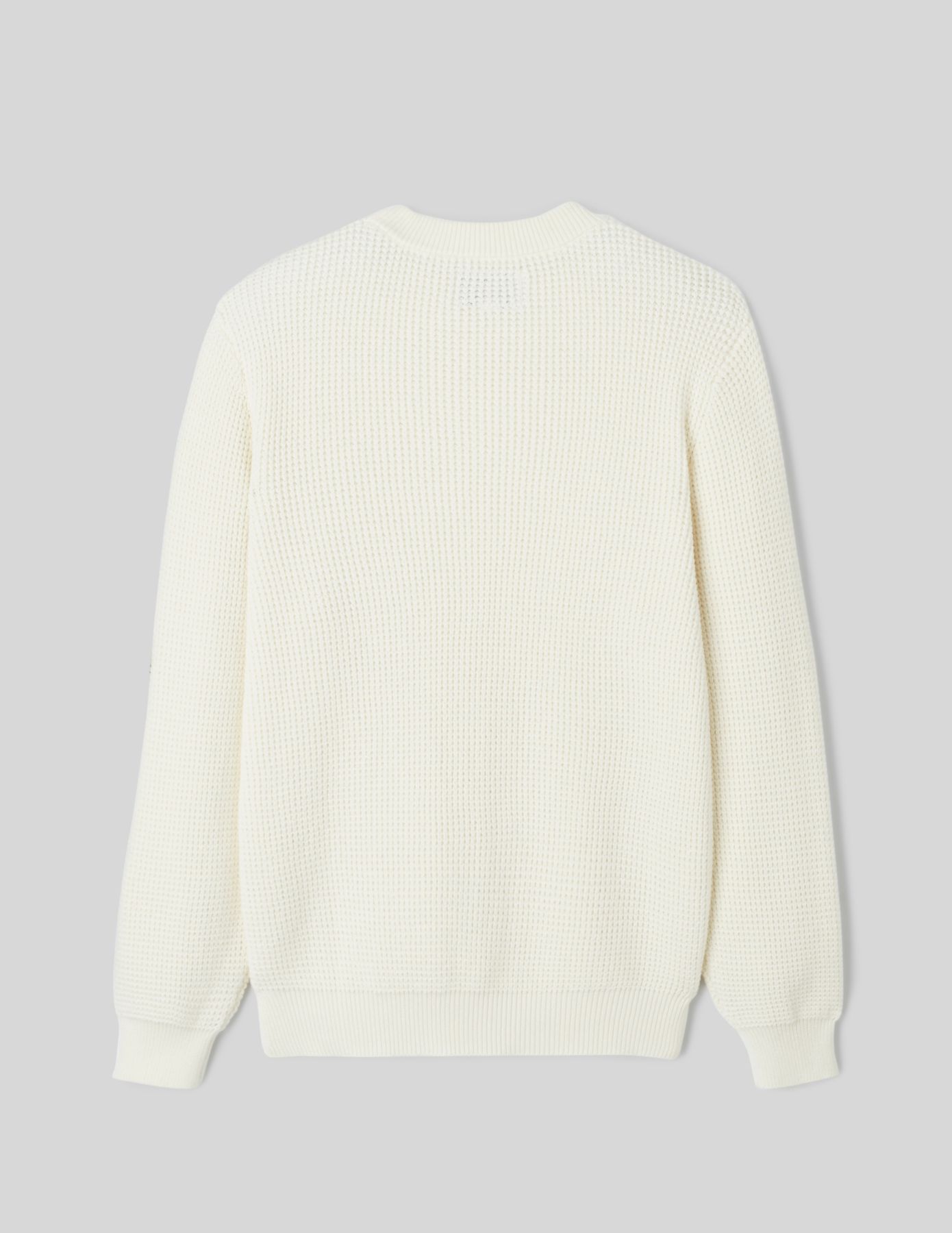 Pull col rond matière fantaisie