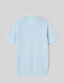 Polo maille ajour&eacute;e