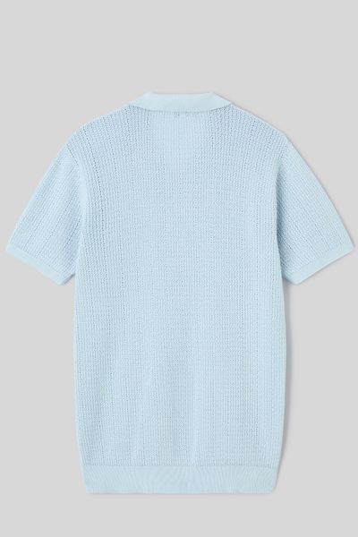 Polo maille ajour&eacute;e