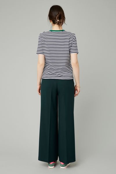 T-shirt rayé brodé