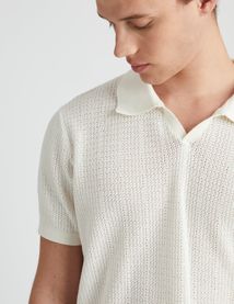 Polo maille ajourée
