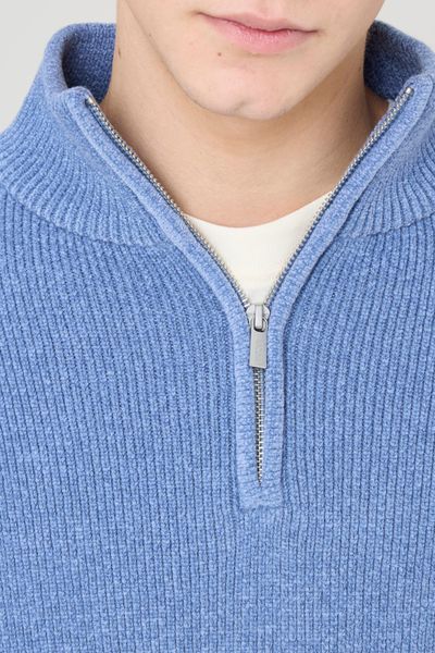 Pull chenille col montant