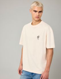 T-shirt patch dos imprimé