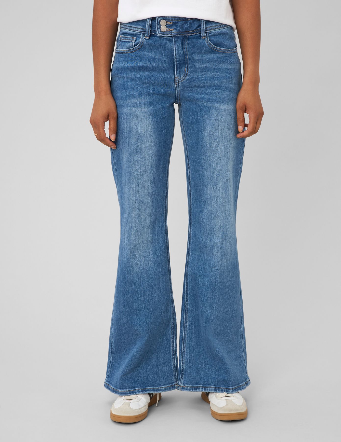 Jean flare taille haute