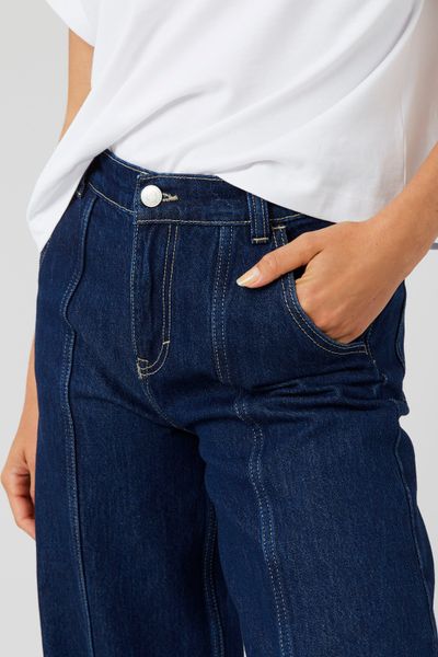 Jean straight surpiqures
