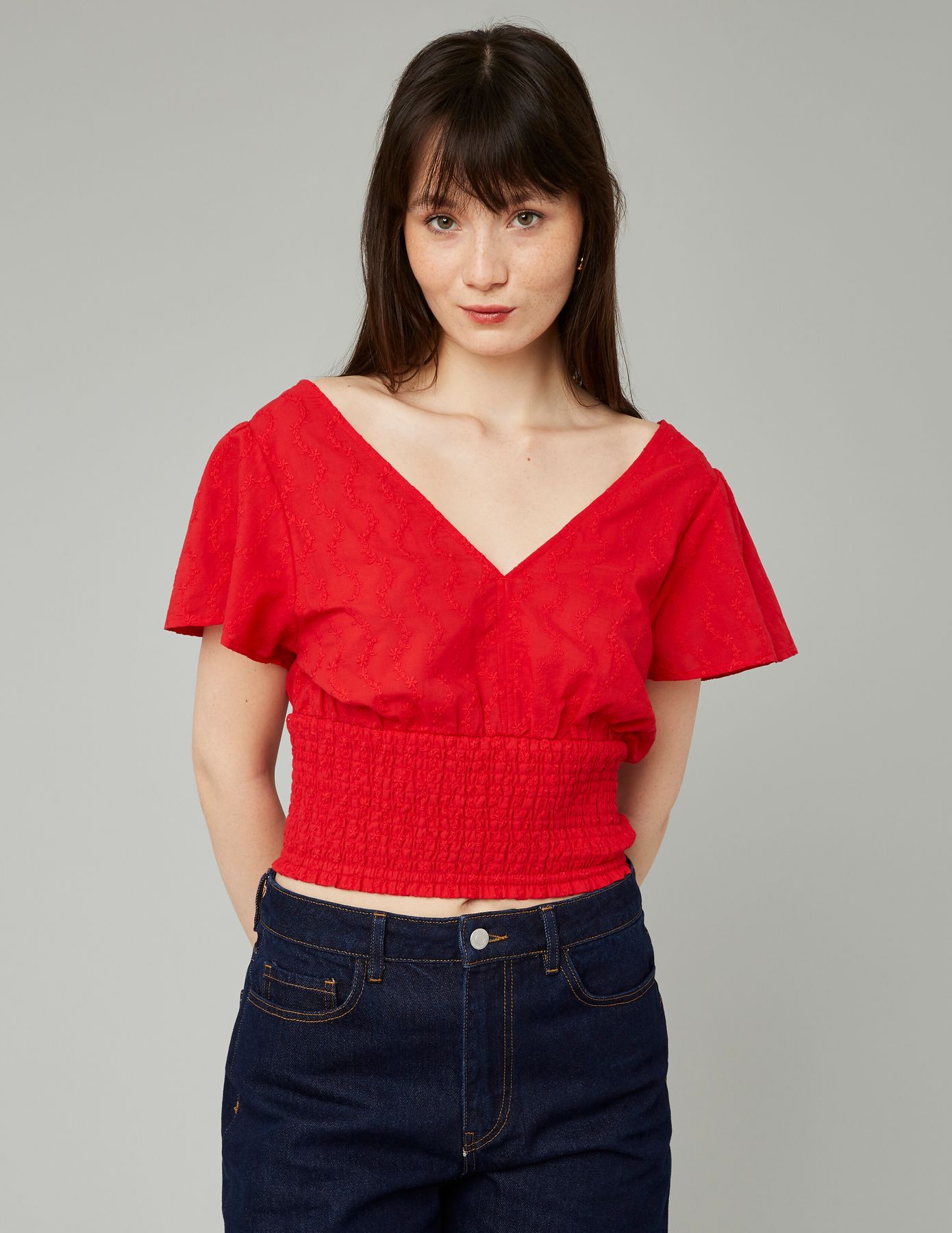 Blouse en broderie anglais