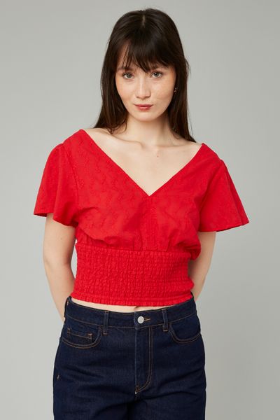 Blouse en broderie anglais
