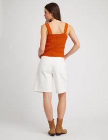 Débardeur ajouré en crochet