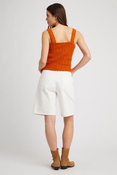 Débardeur ajouré en crochet