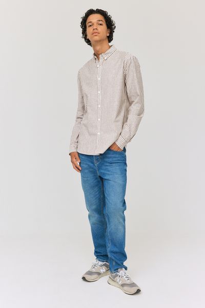 Chemise rayée ajustée