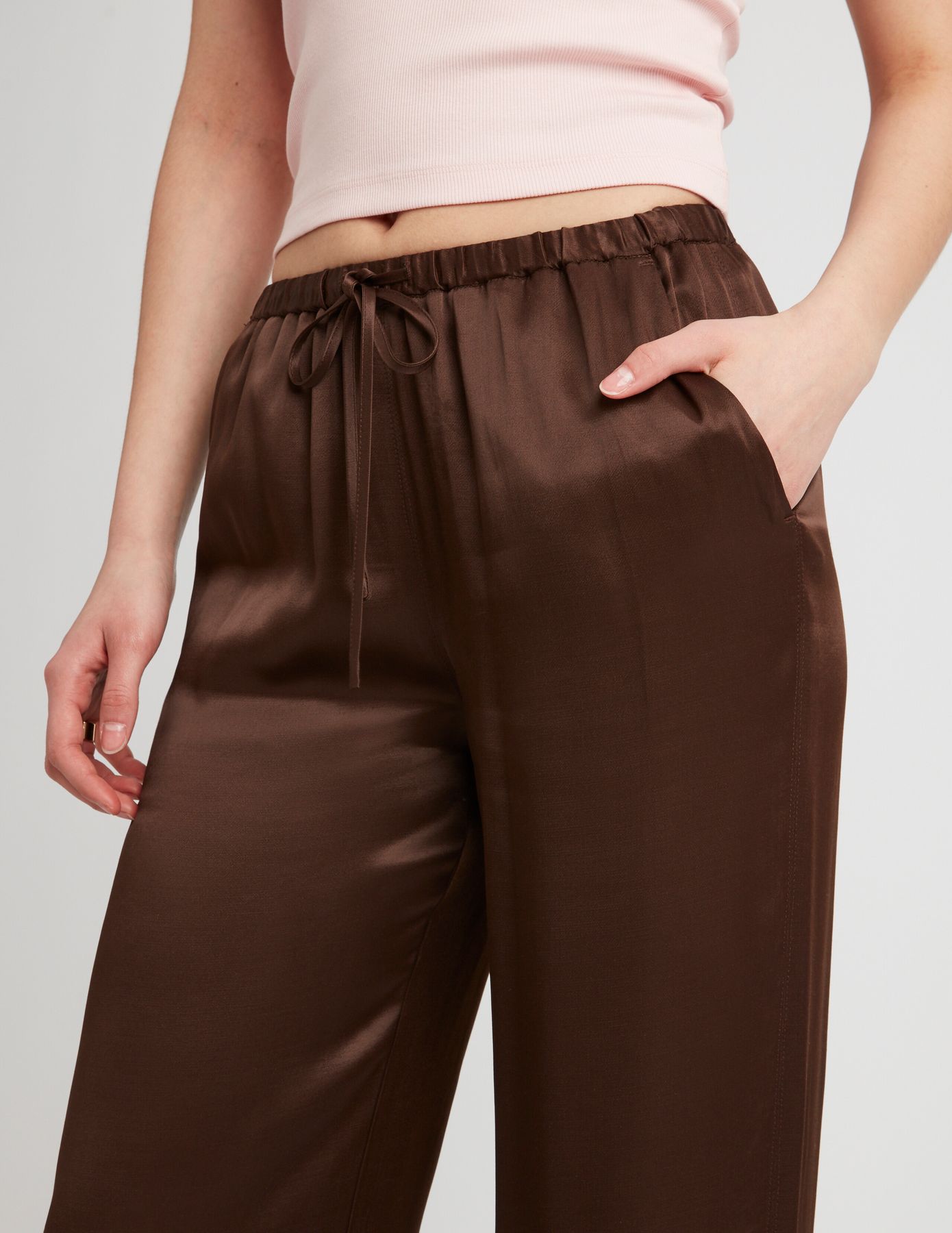 Pantalon satin