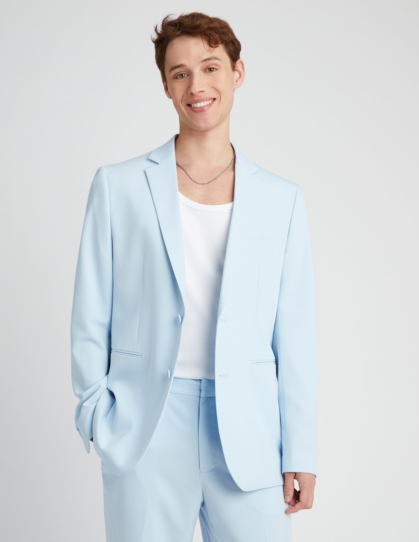 Veste de costume coupe droite