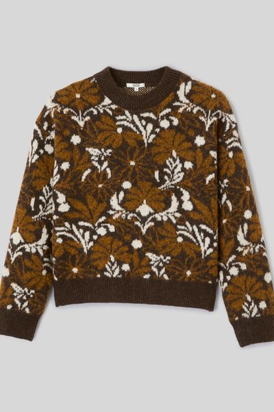 Pull jacquard floral