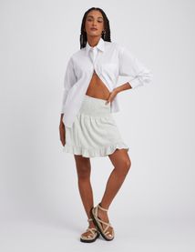 Jupe short imprimé fleurs