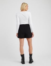 Jupe short portefeuille en polyester recyclé