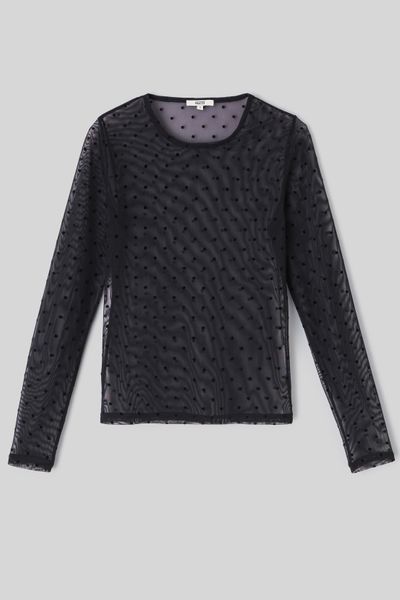 T-shirt r&eacute;sill&eacute; imprim&eacute; flock