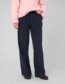 Pantalon carreaux &agrave; pinces
