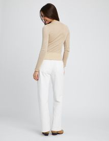 T-shirt col montant pailleté
