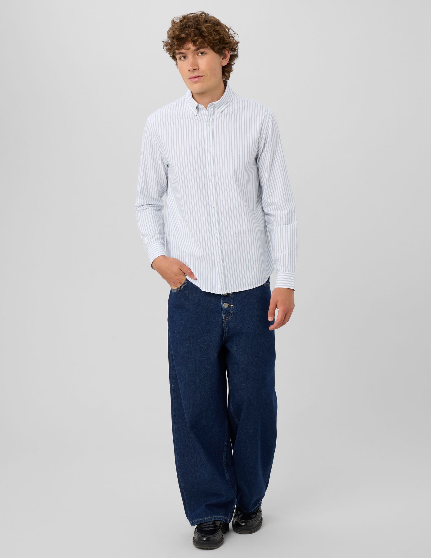 Chemise oxford ray&eacute;e