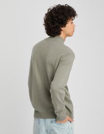 Pull col montant laine