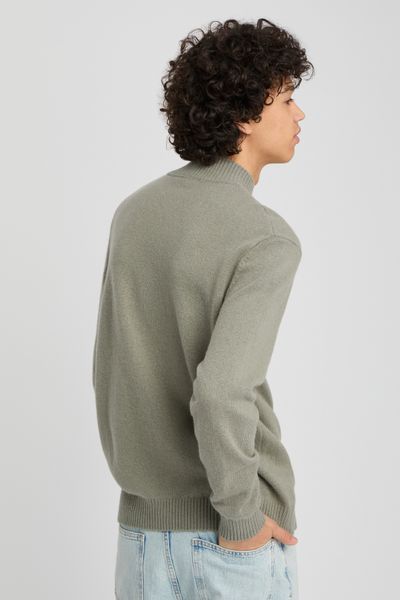 Pull col montant laine