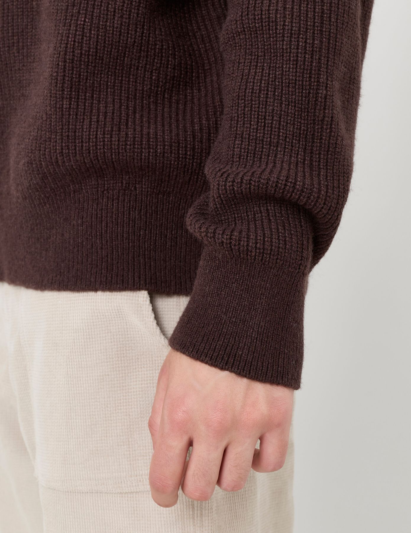 Pull col camionneur en laine