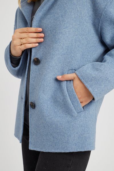Manteau court en laine