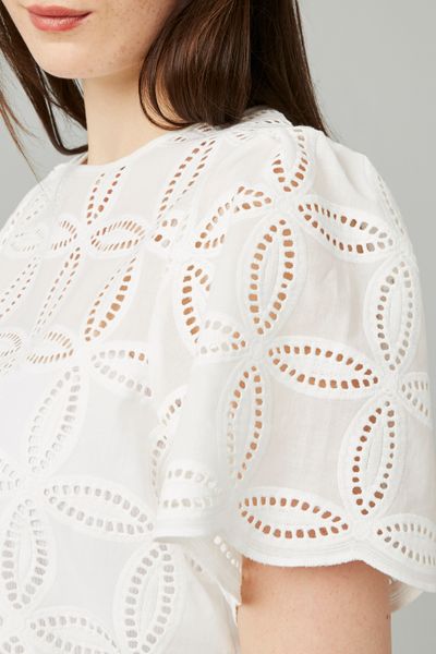 Blouse en broderie anglaise