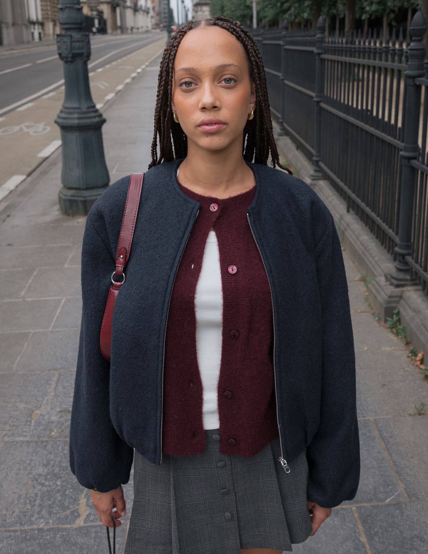 Veste boule en laine