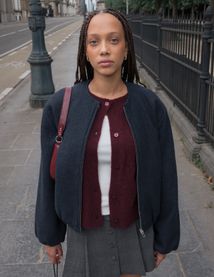 Veste boule en laine