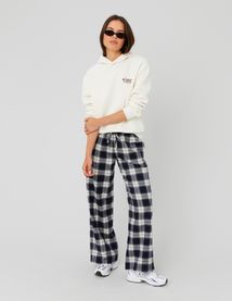 Pantalon &agrave; carreaux