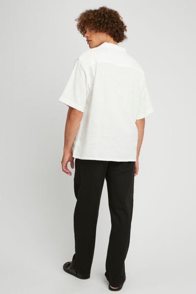 Chemise manches courtes jacquard