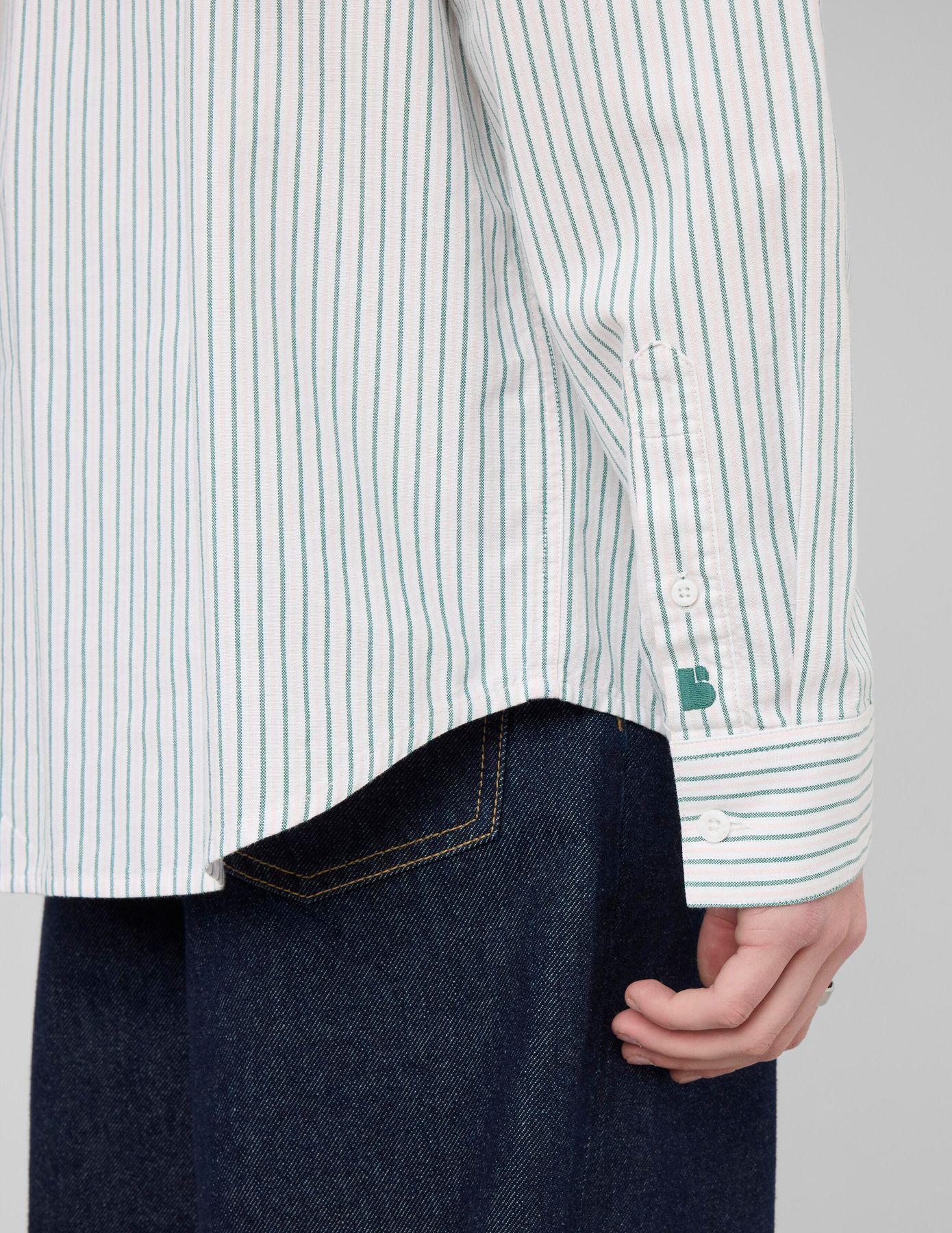 Chemise oxford ray&eacute;e