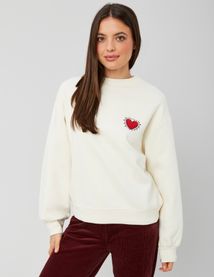 Sweat collab Keith Haring brodé