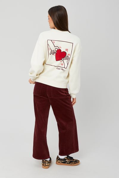 Sweat collab Keith Haring brodé