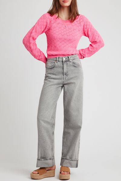 Pull en coton ajour&eacute;
