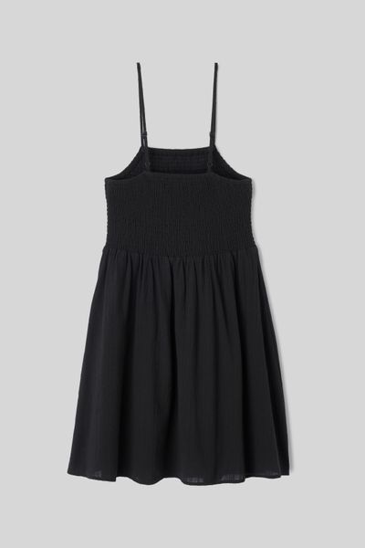 Robe courte smock&eacute;e