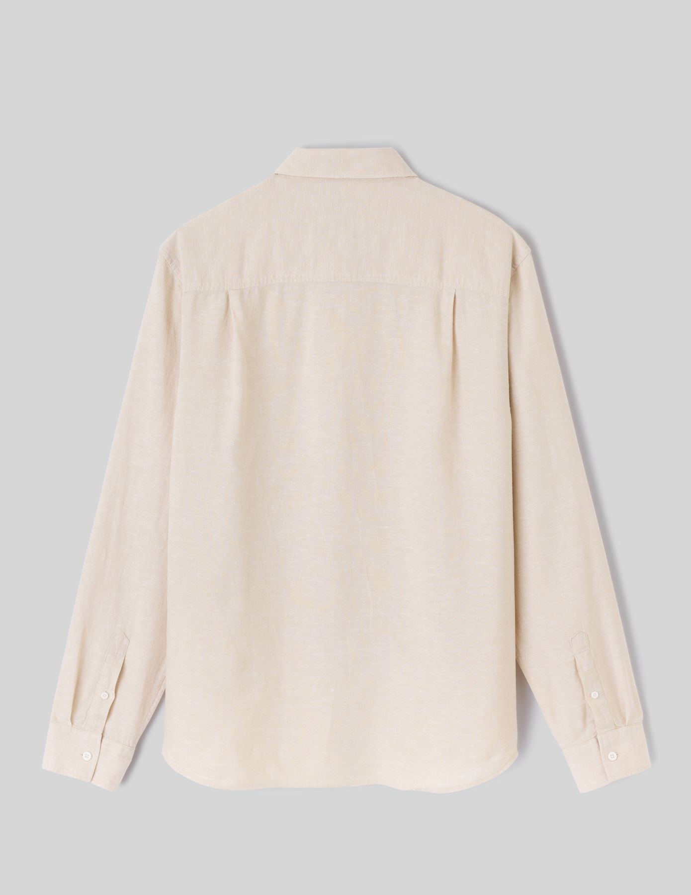 Chemise manches longues viscose lin