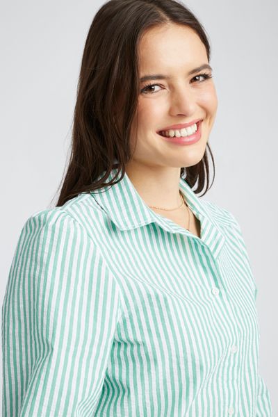 Chemise textur&eacute;e ray&eacute;e