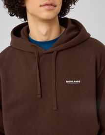 Sweat &agrave; capuche imprim&eacute; devant / dos