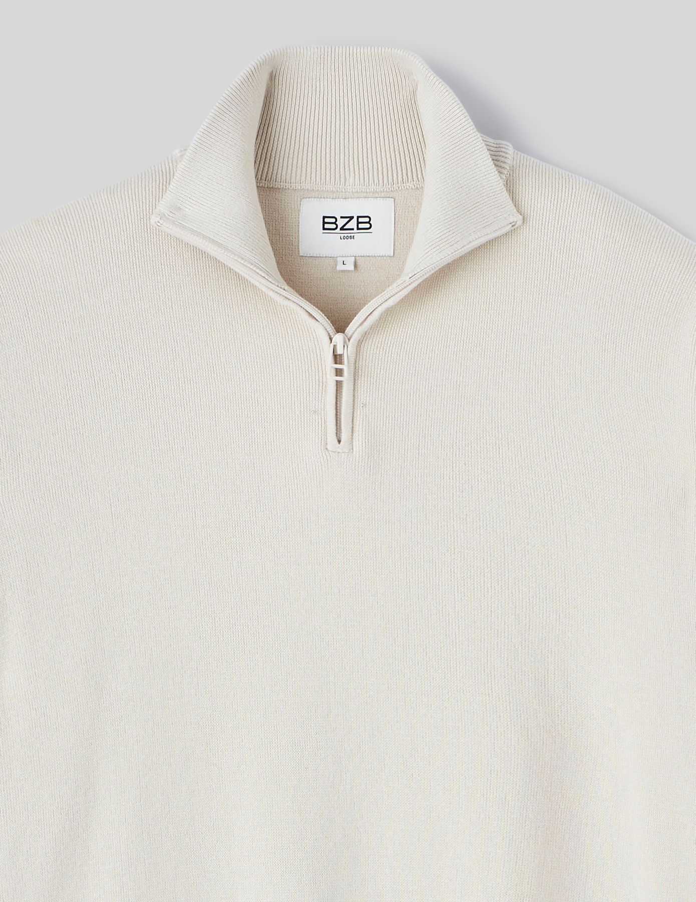 Pull col montant zippé