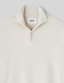 Pull col montant zippé