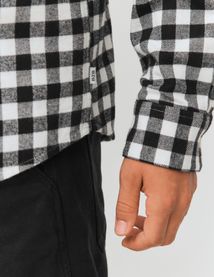 Chemise droite à carreaux
