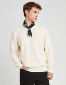 Pull matière fantaisie