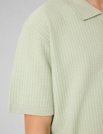 Polo maille c&ocirc;tel&eacute;e