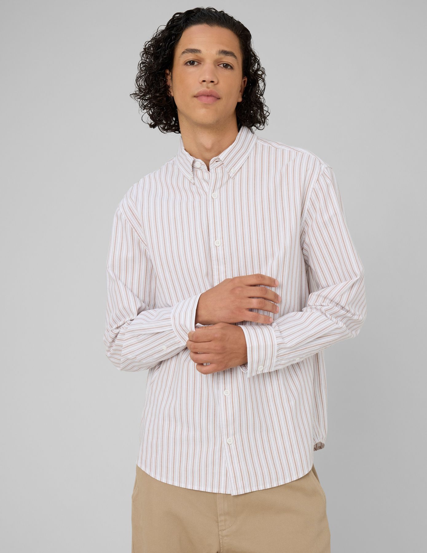 Chemise oxford ray&eacute;e