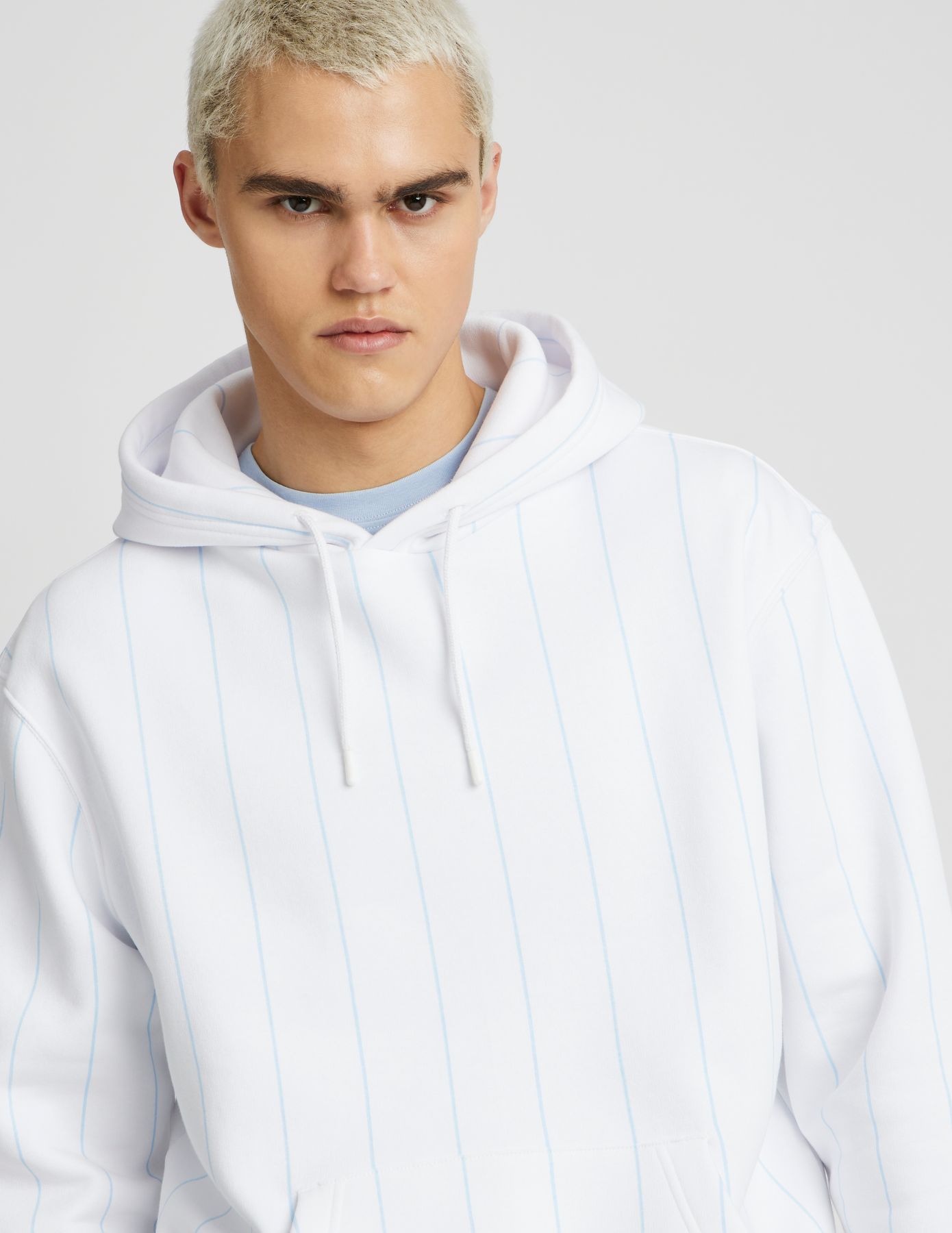 Sweat à capuche rayé