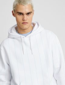 Sweat à capuche rayé